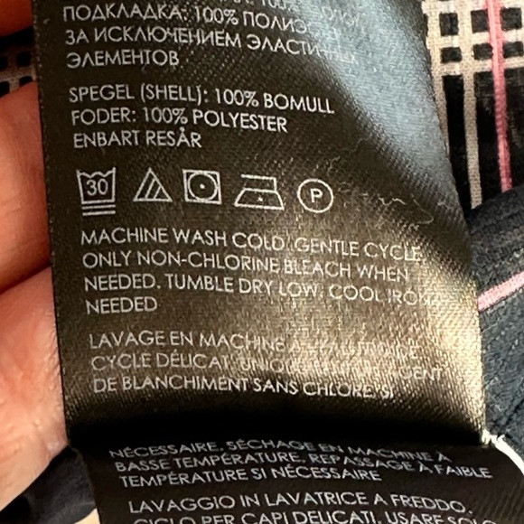 Club Monaco Sleeveless Plaid Peplum Cami Chemise - Blue Pink White - size Medium - Picture 8 of 10